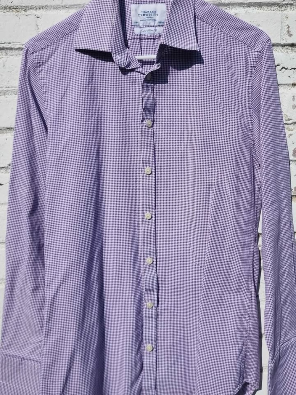 Charles Tyrwhitt. Men's Size 15/33.(*Small to Medium). Purple. Extra Slim Fit.